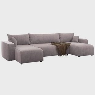 NADUVI Collection U-slaapbank Rosco ribstof