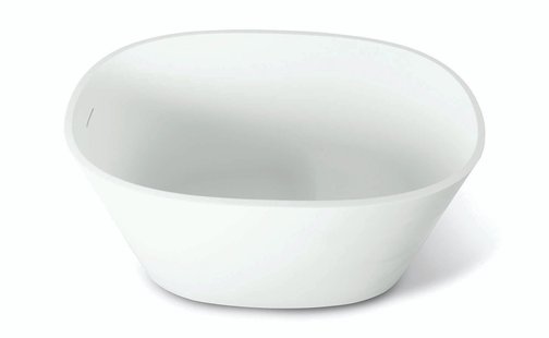 Vrijstaand Zit Bad Luca Sanitair Comfortstone 120x80x76 cm Incl. Afvoerset Mat Wit