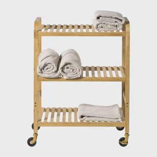 Trolley Helge bamboe - bruin - 80x60x33.5 cm Trolley Helge bamboe - bruin - 80x60x33.5 cm