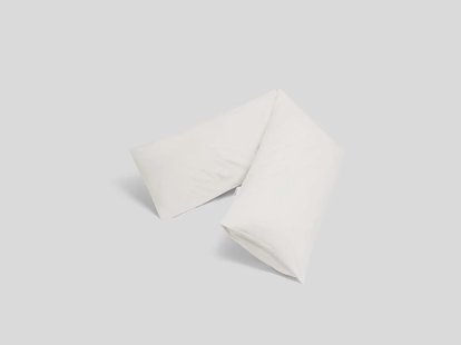 Yumeko Kussensloop zijslaper percal katoen blissful white 37x160 100% biologisch en fairtrade katoen, percal geweven