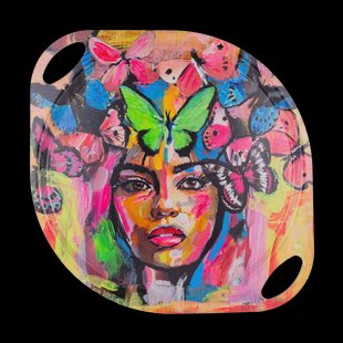 Carolina Gynning Coming back to life dienblad met handvat 38x47 cm Multi