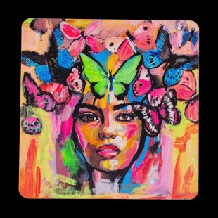 Carolina Gynning Coming back to life onderzetter 9x9 cm Multi