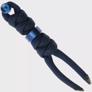 Chris Reeve Large Sebenza/Umnumzaan Lanyard with bead midnight/blue COM-7122