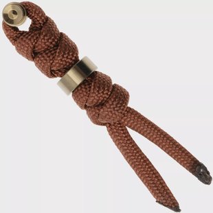 Chris Reeve Large Sebenza/Umnumzaan Lanyard with bead rust/gold COM-7132