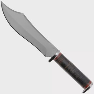 Condor Gray Pioneer Bowie Knife CTK3975-70HC, 1075, Leather, survivalmes