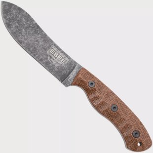 ESEE JG5, ESEE-JG5-BM, 1095 Stonewashed Black Oxide, Brown Burlap Micarta, outdoormes, James Gibson design