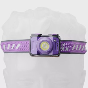 Fenix HL12R-P V2.0 oplaadbare hoofdlamp, 500 lumen, paars