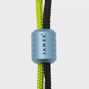 The James Brand The Alder ES215986-10 Sea Wave Titanium, Black Green, paracord lanyard met bead