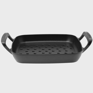 Le Creuset BBQ Outdoor Collection 20271300000005 Cast Iron Square Grilling Pan, grillpan geperforeerd, 30 cm