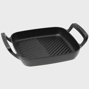 Le Creuset BBQ Outdoor Collection 0275260000005 Cast Iron Grilling Pan, vierkante grillpan, 26 cm
