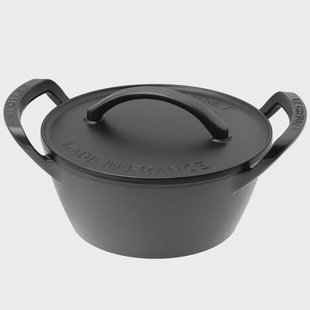 Le Creuset BBQ Outdoor Collection 21274250000005 Cast Iron Stewing Pan, braadpan, 25 cm, 4L