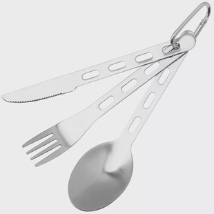 Pathfinder Utensil Set PTH058 roestvast staal, campingbestekset