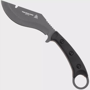 TOPS Knives Trailhead Kukri TDKR-01, 1095 Sniper Gray, Black Canvas Micarta, survivalmes, Jason Swain design