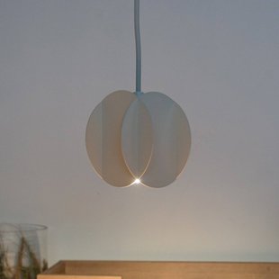 HELAM Hanglamp GAMBIT, crèmewit, Ø 10 cm, metaal, GU10