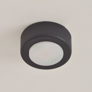 HELAM SPOT 53 plafondspot, zwart, Ø 11,5 cm, metaal, GX53