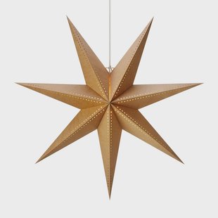 Markslöjd Papieren ster Kiara, bruin, E14, hoogte 75 cm