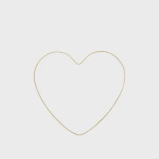 Sissy-Boy Grote gouden hartjes spiegel