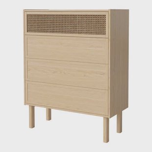 Bolia Cana Ladekast - 3 Lades - Witgepigmenteerd Geolied Eiken