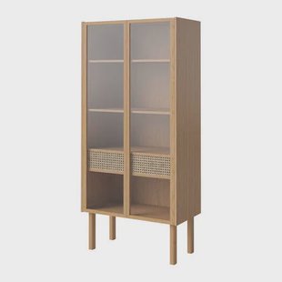 Bolia Cana Vitrinekast - Hoog - Geolied Eiken Bolia Cana Vitrinekast - Hoog - Geolied Eiken