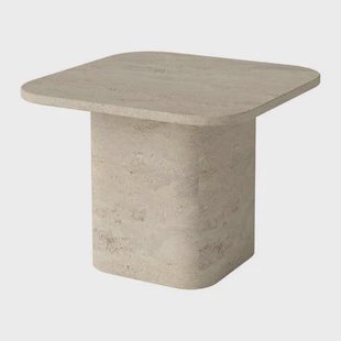 Bolia Eida Salontafel - H 42 x B 55 cm - Travertijn