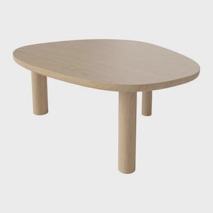 Bolia Latch Salontafel - B 100 x D 80 cm - Witgepigmenteerd Geolied Eiken