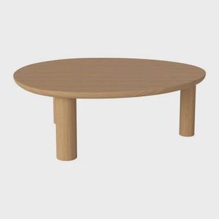 Bolia Latch Salontafel - B 110 x D 90 cm - Witgepigmenteerd Geolied Eiken
