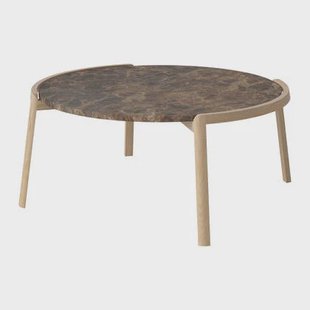 Bolia Mix Salontafel Large - Bruin / Marmer - Witgepigmenteerd Geolied Eiken