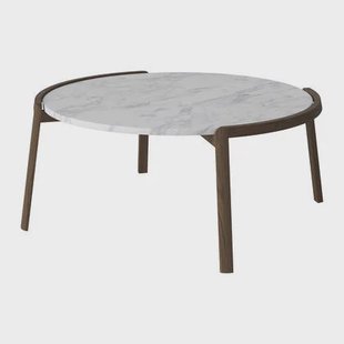 Bolia Mix Salontafel Large - Wit / Marmer - Donker Geolied Eiken