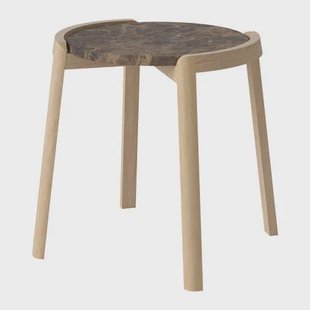 Bolia Mix Salontafel Small - Bruin / Marmer - Witgepigmenteerd Geolied Eiken