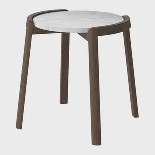 Bolia Mix Salontafel Small - Wit / Marmer - Donker Geolied Eiken