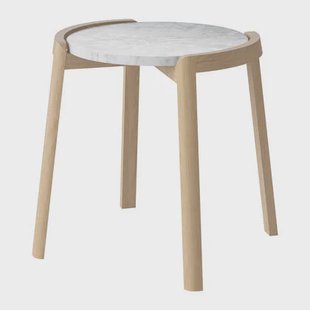 Bolia Mix Salontafel Small - Wit / Marmer - Witgepigmenteerd Geolied Eiken