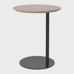 Bolia Pillar Bijzettafel - Geolied Eiken - Zwart Staal