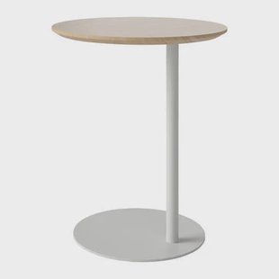 Bolia Pillar Bijzettafel - Witgepigmenteerd Geolied Eiken - Grijs Staal