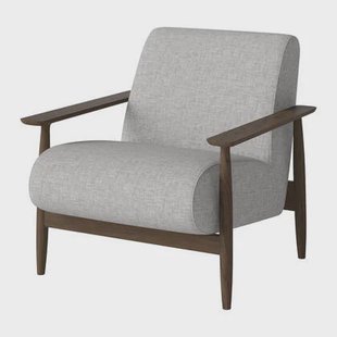 Bolia Visti Fauteuil - Donker Eiken - Lichtgrijs