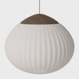 Bolia Acorn Hanglamp Ø 64 cm - Textiel - Donker Eiken Bolia Acorn Hanglamp Ø 64 cm - Textiel - Donker Eiken