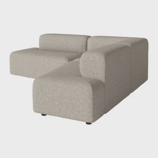 Bolia Angle Hoekbank met Chaise Longue - Dark Beige