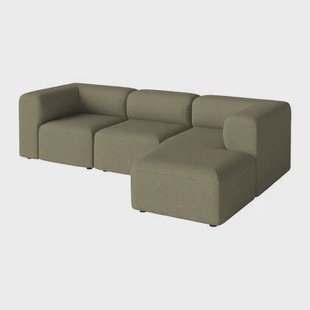 Bolia Angle 3-zitsbank met Chaise Longue Rechts - Green