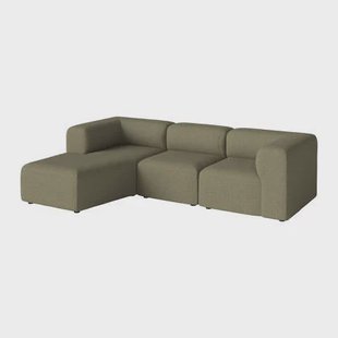 Bolia Angle 3-zitsbank met Chaise Longue Links - Green