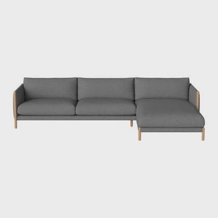 Bolia Hayden Hoekbank met Chaise Longue Rechts - Blue Grey