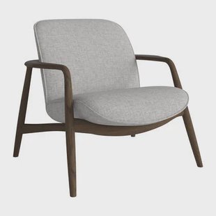 Bolia Bowie Fauteuil - Donker Eiken - Lichtgrijs