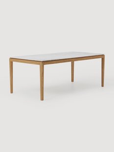 Eettafel Jackson met tafelblad in marmerlook, verschillende formaten