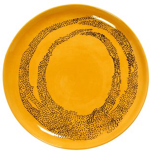 Serax Feast By Ottolenghi Dinerbord&Oslash;22.5 Set Van 2 Yellow/Black Dots