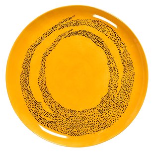 Serax Feast By Ottolenghi Dinerbord&Oslash;26.5 Set Van 2 Yellow/Black Dots