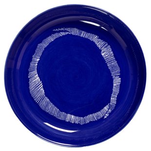 Serax Feast By Ottolenghi Diep Bord&Oslash;22 Set Van 2 Dark Blue/White Stripes