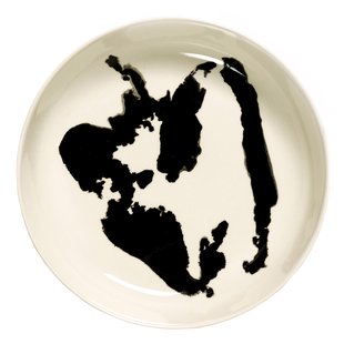 Serax Feast By Ottolenghi Diep Bord&Oslash;22 Set Van 2 White/Black Pepper