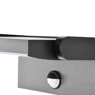 LED wandlamp CMD 9081, sensor, antraciet, 21 cm, CCT, IP54