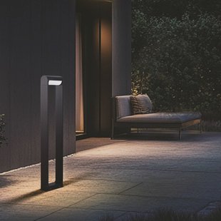 CMD 9051 LED tuinpadverlichting, hoogte 80 cm, antraciet, IP65, metaal