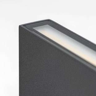 LED buiten wandlamp CMD 9060, 11 cm, antraciet, IP54, omhoog/omlaag