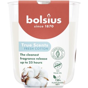 Bolsius Geurglas True Scents Fresh Cotton 80/73
