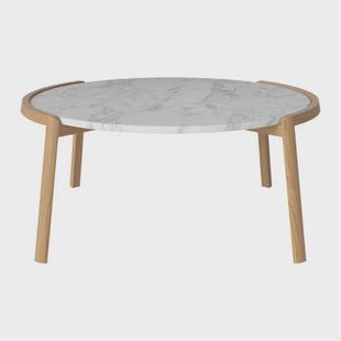 Bolia Mix Salontafel Large - Wit / Marmer - Geolied Eiken Bolia Mix Salontafel Large - Wit / Marmer - Geolied Eiken